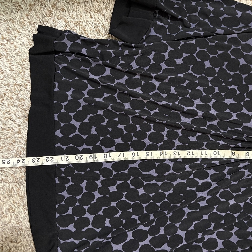 Black and purple polka dot blouse Size Large - Picture 4 of 4